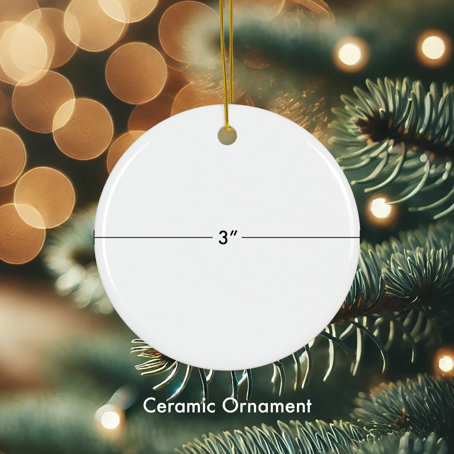 Ceramic Basketball Ornament