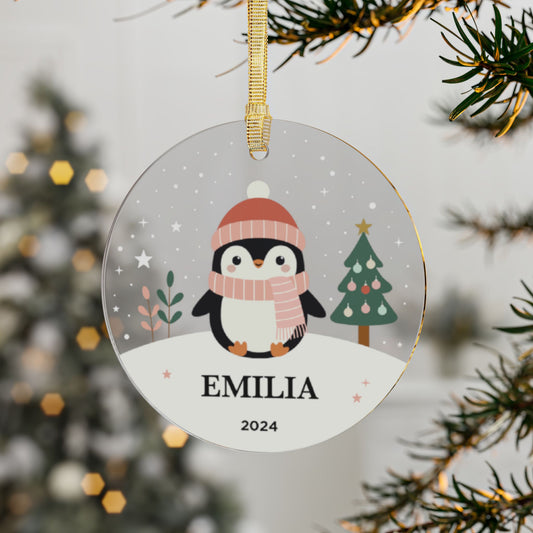 Acrylic Penguin Ornament